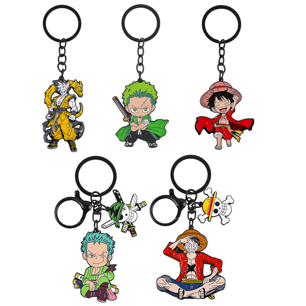 Anime One Piece Merchandise - One Piece Anime Schlüsselanhänger-Set - Monkey