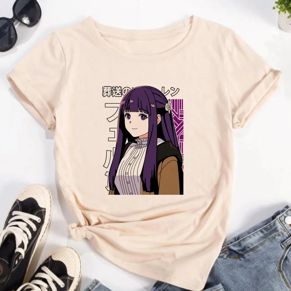 Frieren T-Shirt Damen Streetwe – Frieren Anime Merchandise Bewertung und Preis
